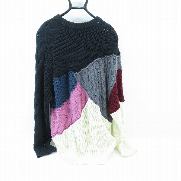 実際に弊社で買取させて頂いたLAD MUSICIAN/ラッドミュージシャン MIX CABLE LOW GAUGE KNIT セーター 2118-001/44の画像 1枚目