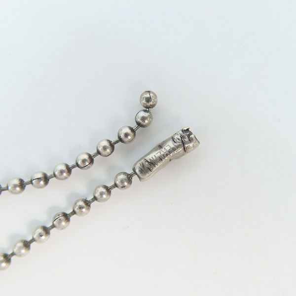 実際に弊社で買取させて頂いたCHROME HEARTS/クロムハーツ カットアウトクロスダガードッグタグ ペンダント/純正 ボールチェーンネックレスの画像 7枚目