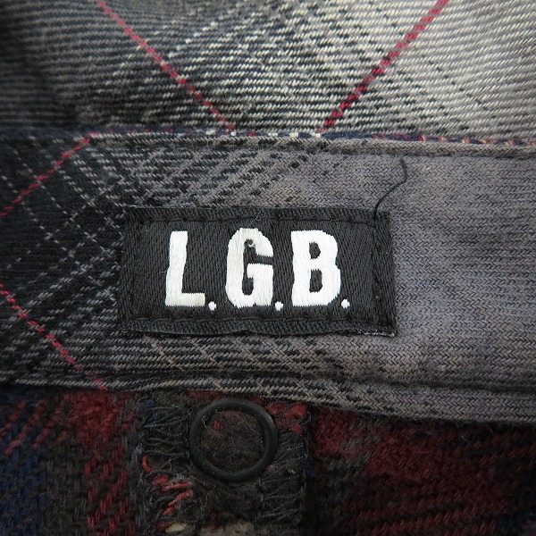 実際に弊社で買取させて頂いたLGB/ルグランブルー チェック柄 ロングシャツ SHIRT-G/M 1223C/1の画像 2枚目