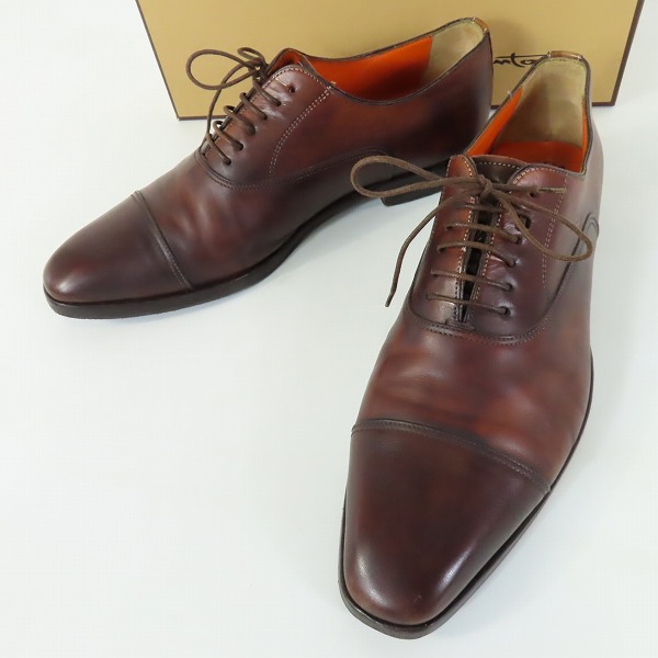 実際に弊社で買取させて頂いたSantoni/サントーニ ストレートチップレザーシューズ 9096/7