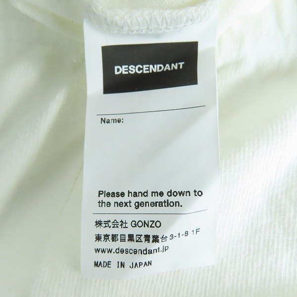 実際に弊社で買取させて頂いたDESCENDANT/ディセンダント 袖リブ 長袖カットソー/2の画像 5枚目