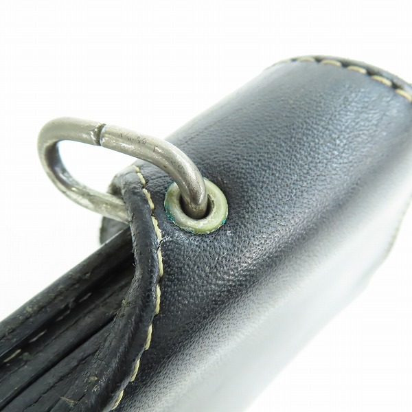 実際に弊社で買取させて頂いたRED MOON/レッドムーン コンチョ レザー 二つ折り財布 ウォレット ブラックの画像 8枚目