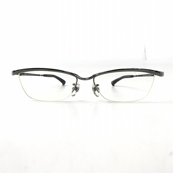 実際に弊社で買取させて頂いた999.9/フォーナインズ チタン ガンメタリック 度入り 眼鏡/メガネフレーム/アイウェア S-306T CAESAR-FLIP クリップオン付
