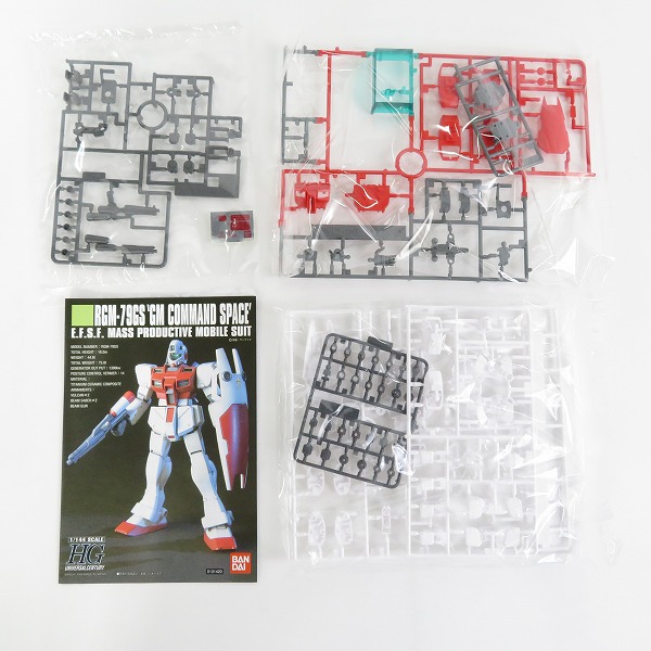 実際に弊社で買取させて頂いた【未組立】BANDAI/バンダイ HG 1/144 ジム/ジム・コマンド 宇宙仕様 2点セット/ガンダム/ポケ戦/ガンプラの画像 2枚目