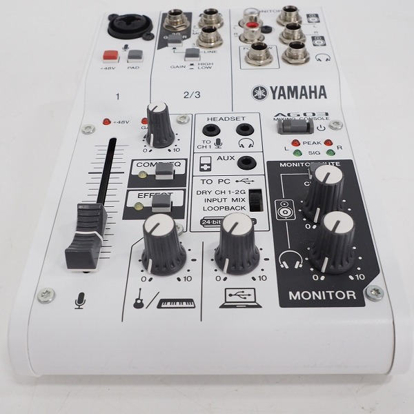実際に弊社で買取させて頂いたYAMAHA/ヤマハ AG03 ミキシングコンソール ミキサー ウェブキャスティングミキサー【通電確認済】の画像 3枚目