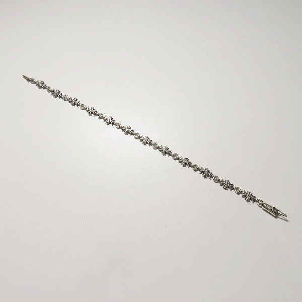 実際に弊社で買取させて頂いたCHROME HEARTS/クロムハーツ タイニーE CHプラス ブレスレット 12リンク パヴェダイヤ/アフターダイヤの画像 8枚目