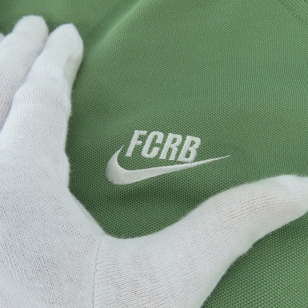 実際に弊社で買取させて頂いたF.C.Real Bristol×NIKE/エフシーレアルブリストル×ナイキ ジップアップジャケット グリーン系 396328-300/Mの画像 5枚目