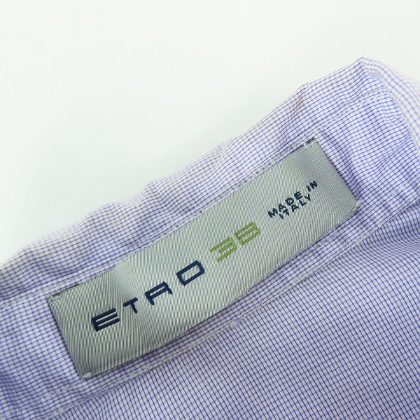 実際に弊社で買取させて頂いた【JPタグ】ETRO/エトロ 両胸ポケット 長袖シャツ 38の画像 2枚目