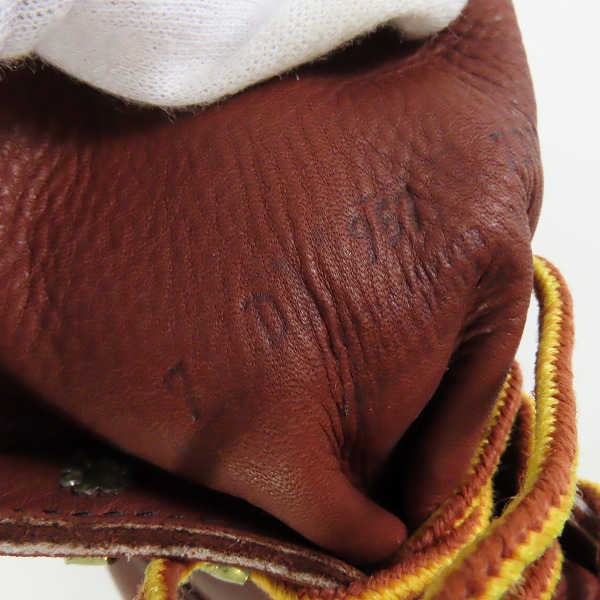 実際に弊社で買取させて頂いたRED WING/レッドウィング 羽タグ 957 RUGGED WORK BOOT ワークブーツ 7Dの画像 5枚目