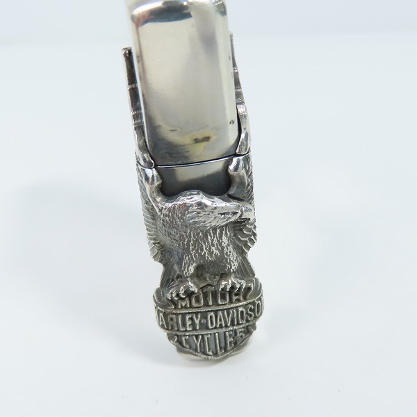 実際に弊社で買取させて頂いたZIPPO/ジッポー HARLEY-DAVIDSON ハーレーダビッドソン LIVE TO RIDE サイドメタル 1993年製の画像 6枚目