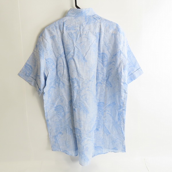 実際に弊社で買取させて頂いた【未使用】ETRO/エトロ 総柄 半袖リネンシャツ/44の画像 1枚目