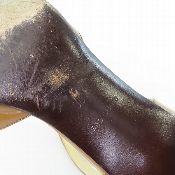 実際に弊社で買取させて頂いたPRADA/プラダ ウェッジ ストラップ パンプス 39.5の画像 5枚目