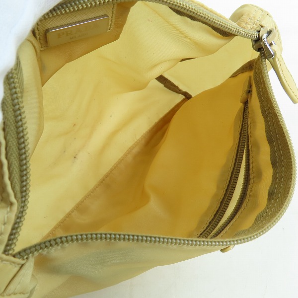 実際に弊社で買取させて頂いたPRADA/プラダ 三角プレート LAMPO/ランポジップ ナイロンポーチ/アクセサリーポーチの画像 3枚目