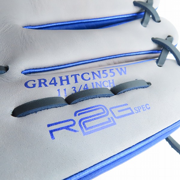 実際に弊社で買取させて頂いたRawlings/ローリングス HYPER TECH COLOR SYNC/ハイパーテックカラー 軟式/オールラウンド/右投げ用 グローブ/グラブ GR4HTCN55Wの画像 6枚目