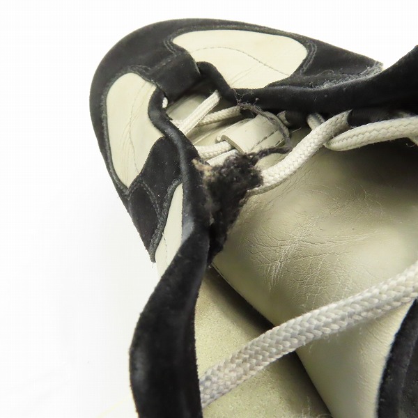 実際に弊社で買取させて頂いたGUCCI/グッチ スエード×レザー ローカット スニーカー ジャーマントレーナー 41E　の画像 7枚目