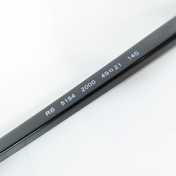 実際に弊社で買取させて頂いたRay-Ban/レイバン CLUBMASTER/クラブマスター 度入り眼鏡/メガネフレーム アイウェア RB5154 2000の画像 6枚目