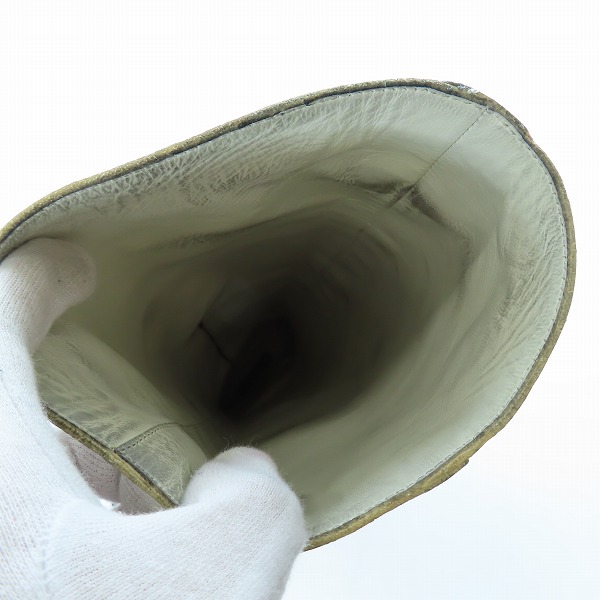 実際に弊社で買取させて頂いたANN DEMEULEMEESTER/アンドゥムルメステール グラデーション レザー ロングブーツ/39の画像 4枚目