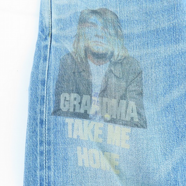 実際に弊社で買取させて頂いたHYSTERIC GLAMOUR×KURT COBAIN/ヒステリックグラマー×カートコバーン 10SS デニムパンツ 0202AP04/30の画像 6枚目