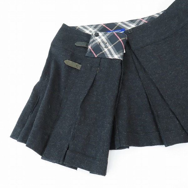 実際に弊社で買取させて頂いたBURBERRY BLUE LABEL/バーバリーブルーレーベル  ウール混 スカート FLF39-635-08/38の画像 2枚目
