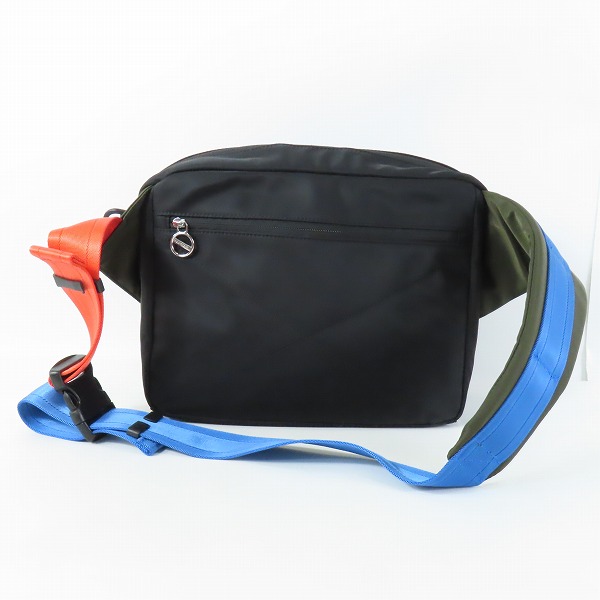 実際に弊社で買取させて頂いたDIESEL/ディーゼル リサイクルナイロン カラーブロック ボディバッグ/ショルダーバッグの画像 1枚目