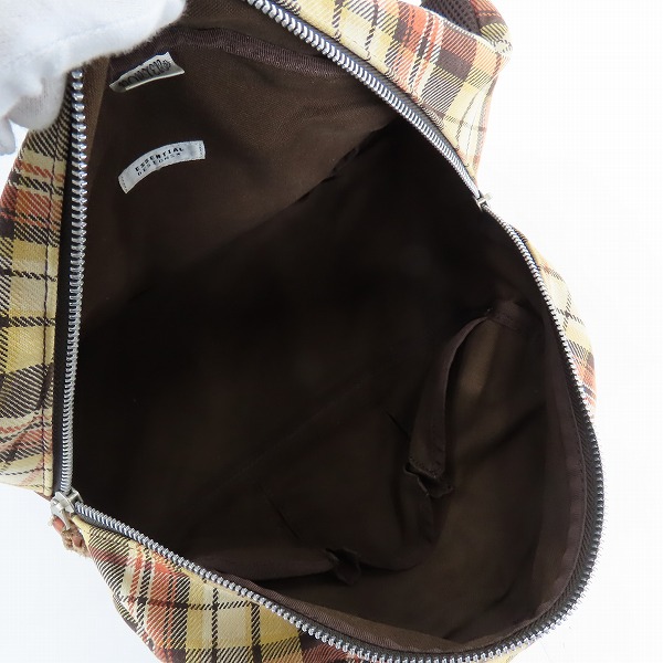 実際に弊社で買取させて頂いたPORTER×ESSENTIAL DESIGNS/ポーター×エッセンシャルデザインズ チェック柄 ショルダーバッグの画像 5枚目