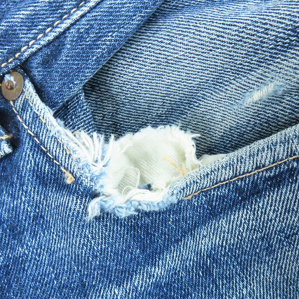 実際に弊社で買取させて頂いたLEVI'S/リーバイス 501XX 1955モデル 復刻 日本製 赤耳 デニムパンツ/ジーンズ/W32の画像 7枚目
