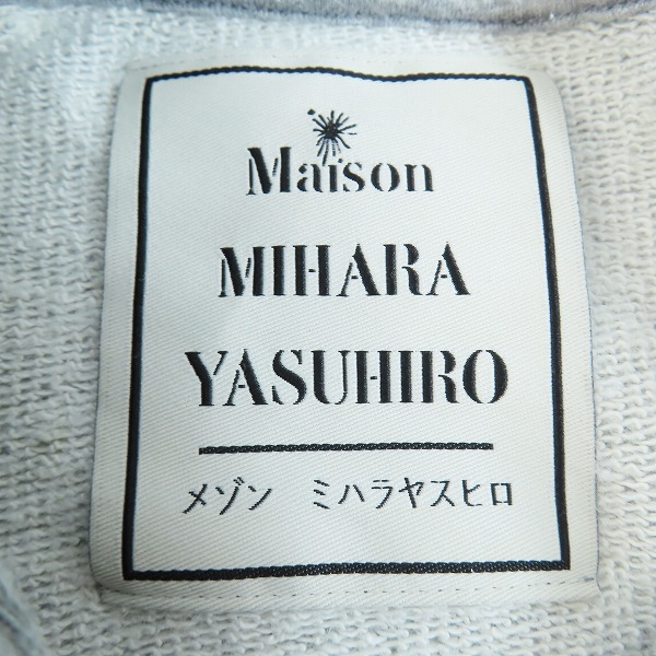 実際に弊社で買取させて頂いたMaisonMIHARA YASUHIRO/メゾンミハラヤスヒロ SMILY FACE HOODIE/プリント プルオーバーパーカー A12HD672/48の画像 2枚目