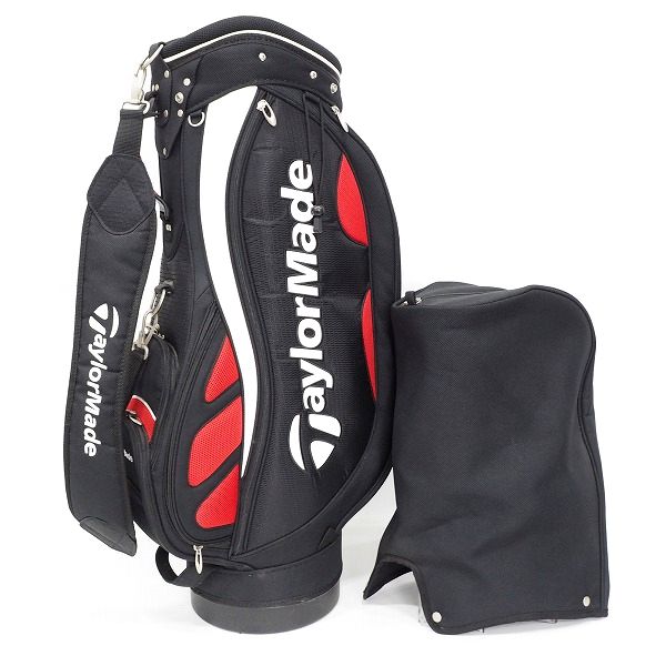 実際に弊社で買取させて頂いたTaylorMade/テーラーメイド CB104N 9.5型 5分割キャディバッグ ブラックｘレッドｘホワイト