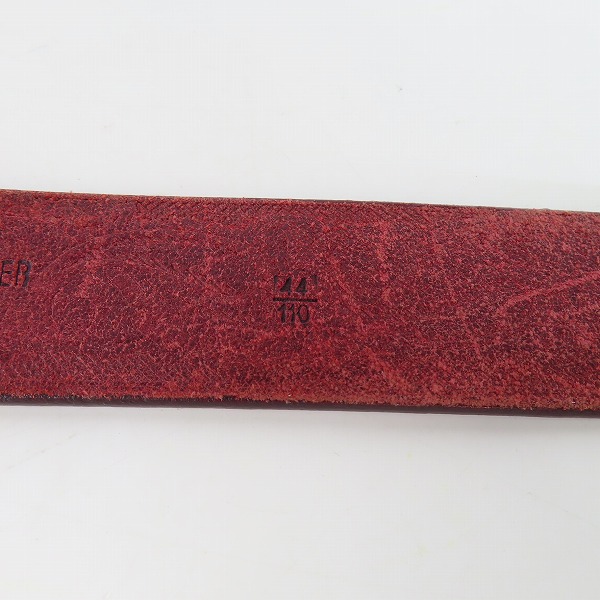 実際に弊社で買取させて頂いたETRO/エトロ 裏地ペイズリー柄 レザーベルト 44/110の画像 4枚目