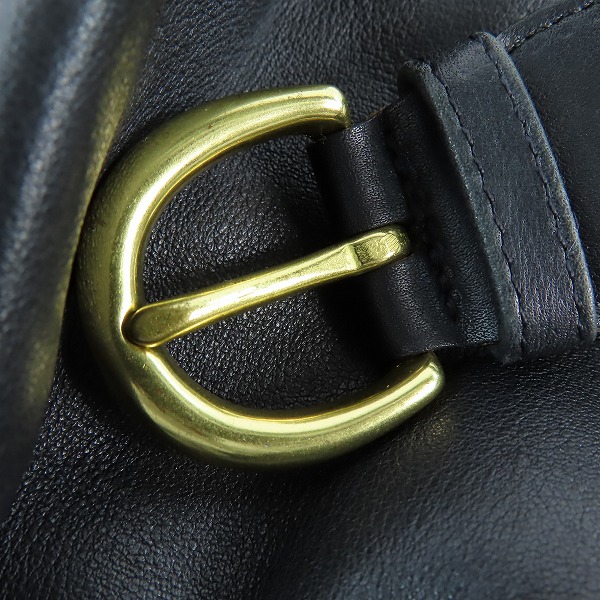 実際に弊社で買取させて頂いたCOACH/コーチ オールドコーチ カウハイドレザー ベルト 巾着ショルダーバッグ 4156の画像 7枚目