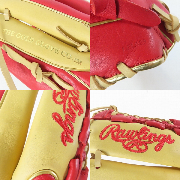 実際に弊社で買取させて頂いた【未使用】Rawlings/ローリングス HYPER TECH COLOR SYNC 軟式 オールラウンド 右投げ用 グローブ GR4HTCN55Wの画像 8枚目