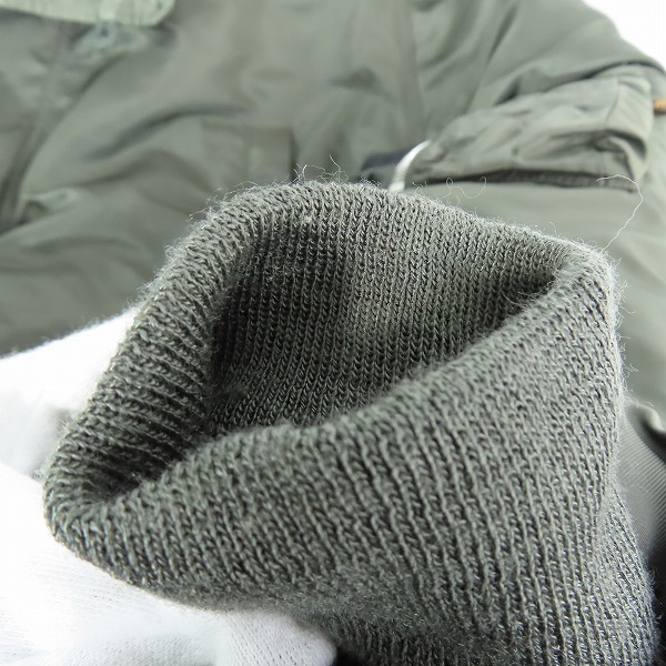 実際に弊社で買取させて頂いたALPHA INDUSTRIES/アルファインダストリーズ N-3B フライトジャケット 20024-76/XLの画像 7枚目