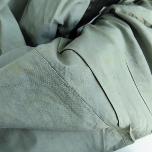 実際に弊社で買取させて頂いたincarnation/インカーネーション OVERLOCKED BIAS ZIP RIB BLOUSON カーフレザーライダースジャケット Sの画像 6枚目