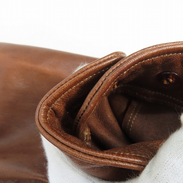 実際に弊社で買取させて頂いたLEVIS/リーバイス 世界限定500着 Menlo Cossack Jacket Albert Einstein model/アインシュタイン シープレザー ジャケット/Sの画像 8枚目