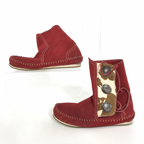 実際に弊社で買取させて頂いたFUNNY/ファニー コンチョ付き モカシンブーツ/5.5の画像 3枚目