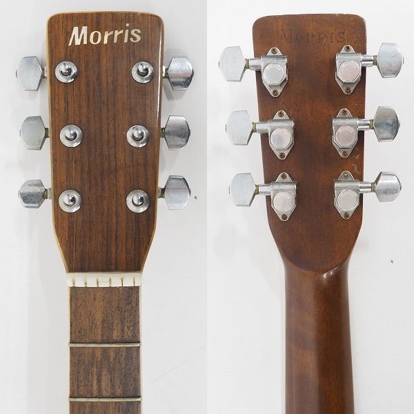 実際に弊社で買取させて頂いた★【弦無し】Morris/モーリス W-30 幌馬車ラベル アコースティックギター/アコギの画像 2枚目