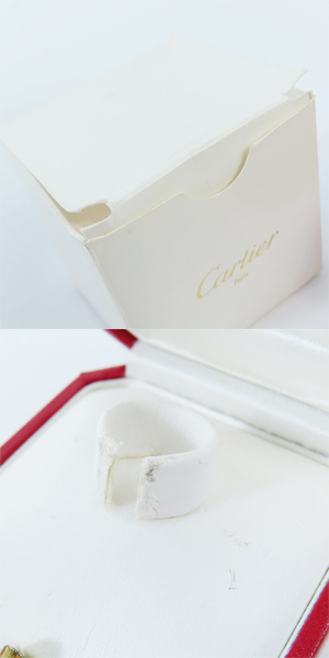 実際に弊社で買取させて頂いたCartier/カルティエ ラブリング AU750/K18WG/ホワイトゴールド 52/11-11.5号　の画像 8枚目