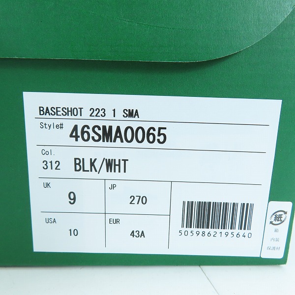 実際に弊社で買取させて頂いたLACOSTE/ラコステ BASESHOT 223 1 SMA スニーカー/シューズ 746SMA0065312 UK9の画像 8枚目