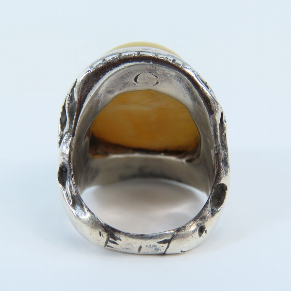 実際に弊社で買取させて頂いたALEX STREETER/アレックスストリーター エンジェルハートリング 17年限定 k18スター パウダーバルティックアンバー/9.5号の画像 3枚目