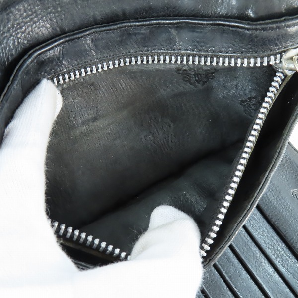 実際に弊社で買取させて頂いたCHROME HEARTS/クロムハーツ WAVE/ウェーブ ウォレット BSフレアボタンの画像 4枚目