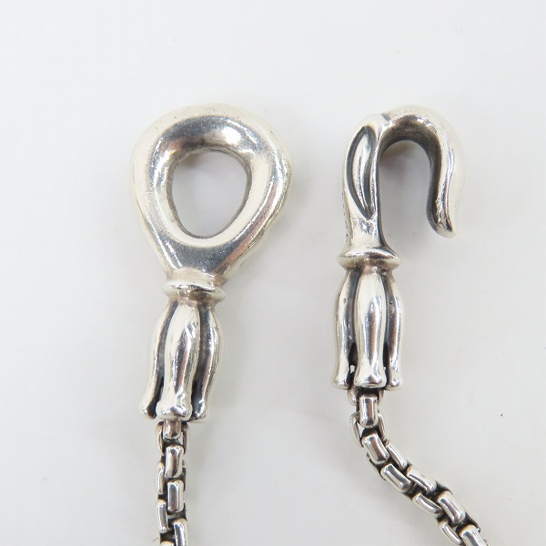 実際に弊社で買取させて頂いたLONE ONES/ロンワンズ MFフックボックスチェーンネックレス 18インチの画像 3枚目