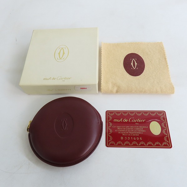 実際に弊社で買取させて頂いたCartier/カルティエ マストライン レザー コインケースの画像 7枚目