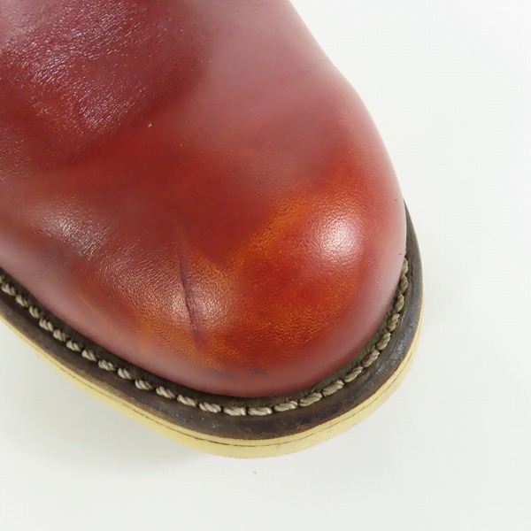 実際に弊社で買取させて頂いたRED WING/レッドウィング 半円犬タグ プレーントゥ ワークブーツ 6.5Dの画像 7枚目