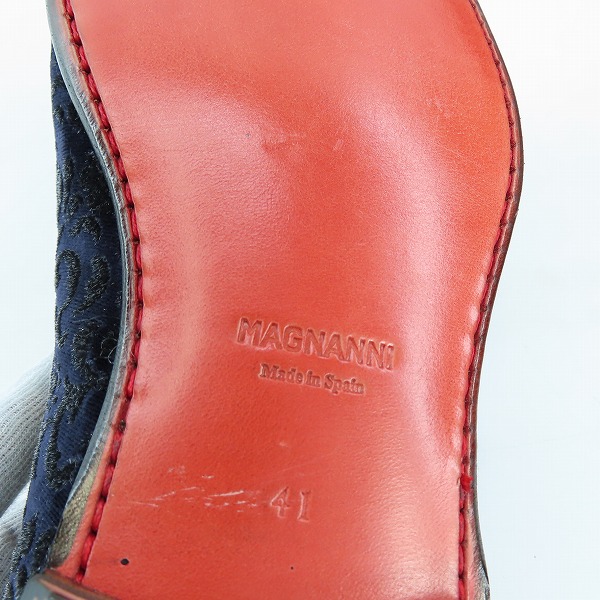 実際に弊社で買取させて頂いたMAGNANNI/マグナーニ  Queen Classico/クインクラシコ別注 スリッポン ドレスシューズ 15218/41の画像 6枚目
