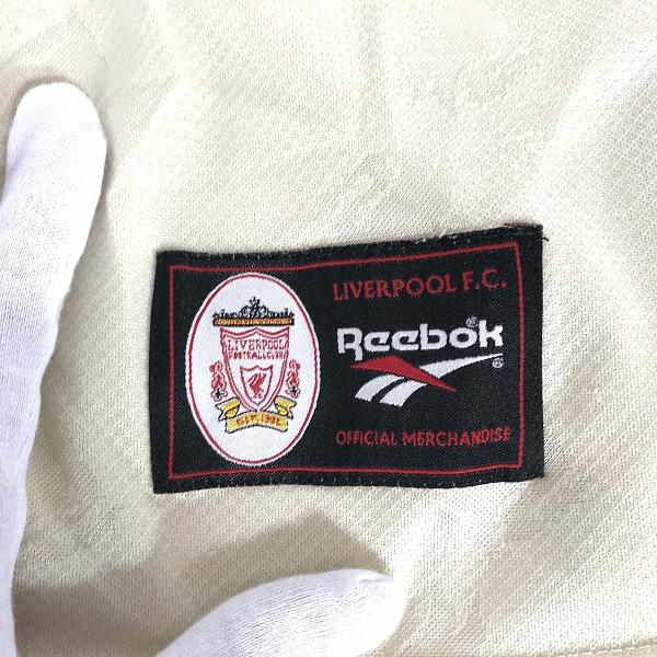 実際に弊社で買取させて頂いたReebok/リーボック リバプールFC 96-97 アウェイ ユニフォーム/46/48の画像 5枚目