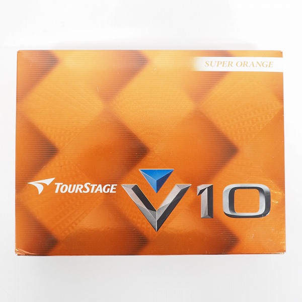 実際に弊社で買取させて頂いた【未使用】BRIDGESTONE/ブリヂストン TOUR STAGE/ツアーステージ V10 ゴルフボール SUPER ORANGE オレンジ 1ダースの画像 2枚目