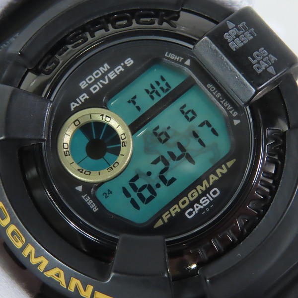 実際に弊社で買取させて頂いたG-SHOCK/Gショック FROGMAN MEN IN BLACK 2 フロッグマン DW-8200BM-1Tの画像 4枚目