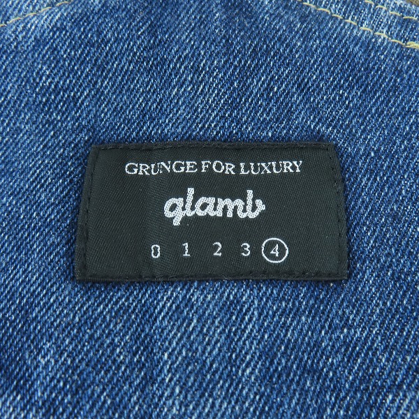 実際に弊社で買取させて頂いたglamb/グラム ドッキング デニム モーリスオーバーオール GB17AT/P10/4の画像 2枚目