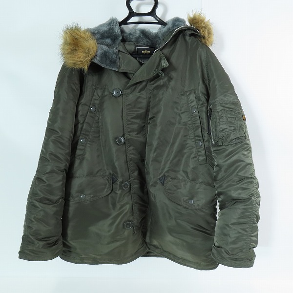 実際に弊社で買取させて頂いたALPHA INDUSTRIES/アルファインダストリーズ N-3B フライトジャケット 20024-76/XL