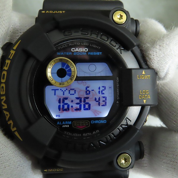 実際に弊社で買取させて頂いたG-SHOCK/Gショック MASTER OF G - SEA FROGMAN/フロッグマン 30周年記念 GW-8230B-9ADRの画像 5枚目